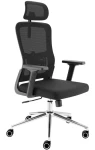 Ergonomiczny fotel obrotowy B12-0061 do pracy biurowej z podłokietnikiem regulowanym  2D zgodny z Rozporządzeniem 