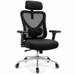 Ergonomiczny fotel obrotowy B12-0011 do pracy biurowej z podłokietnikiem regulowanym  4D zgodny z Rozporządzeniem 