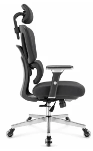 Ergonomiczny fotel obrotowy B12-0021 do pracy biurowej z podłokietnikiem regulowanym  4D zgodny z Rozporządzeniem